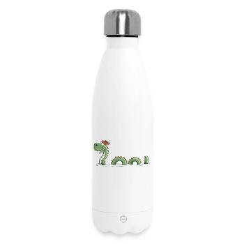 Nessie Seeungeheuer In Schottland - Comic - Fun - Thermosflasche 500 ml - Weiß - Vorne