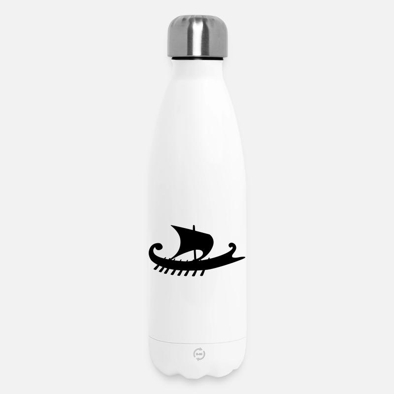 Empuriabrava 2-seitig - Thermosflasche 500 ml - Weiß
