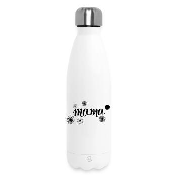 Maman dans le champ de fleurs - Bouteille isotherme 500 ml - blanc - Devant