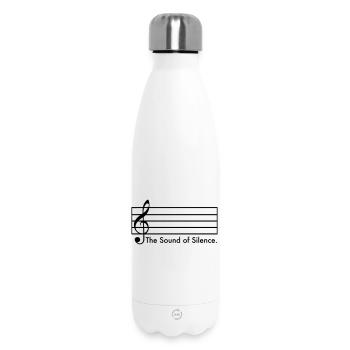 Le son du silence - Bouteille isotherme 500 ml - blanc - Devant