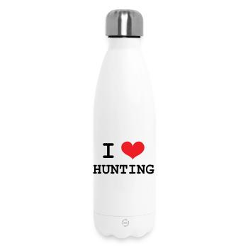 J’aime chasser - chasse - Bouteille isotherme 500 ml - blanc - Devant