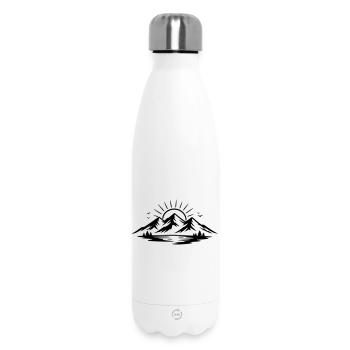 Mountain landscape - Insulated Water Bottle 500 ml - white - Front