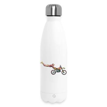 Motocross Freestyle - Insulated Water Bottle 500 ml - white - Front