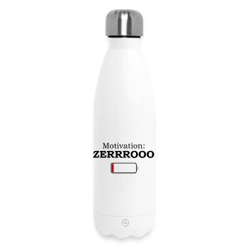 Motivation ZERRROOO - Conception de mèmes amusants - Bouteille isotherme 500 ml - blanc - Devant