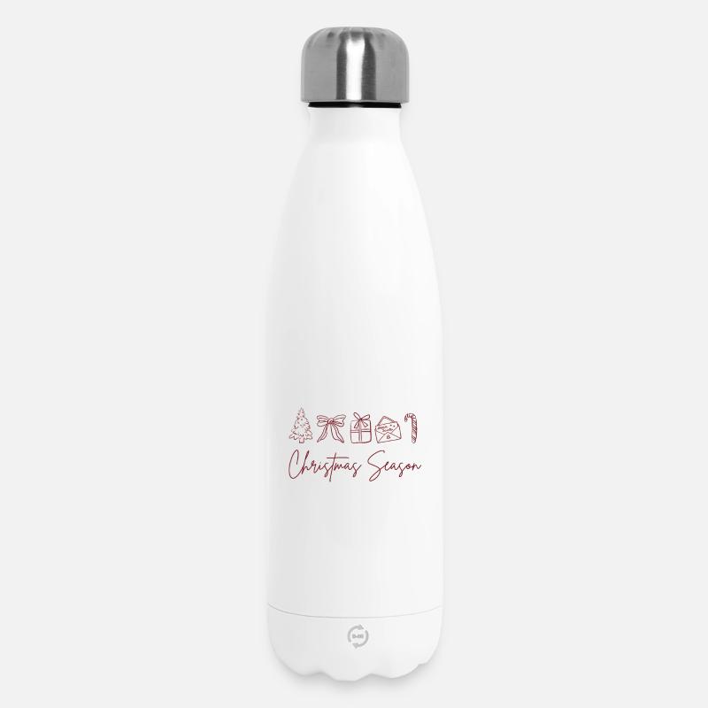 Période de Noël - Bouteille isotherme 500 ml - blanc