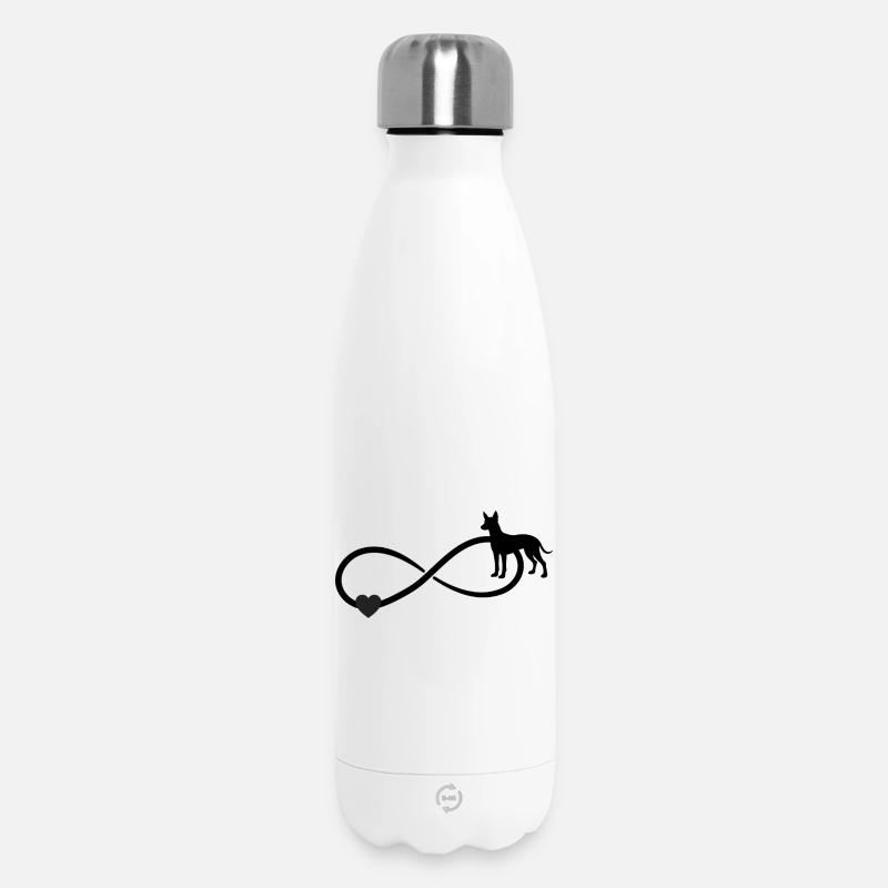 Xoloitzcuintle Infinity - Insulated Water Bottle 500 ml - white