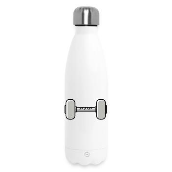 Hantel gewichte icon - Thermosflasche 500 ml - Weiß - Vorne