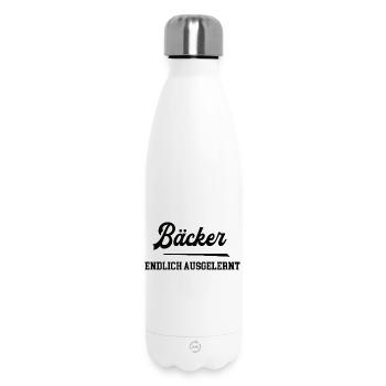 Bäcker Ausbildung Bestanden Azubi Bäckerei - Thermosflasche 500 ml - Weiß - Vorne
