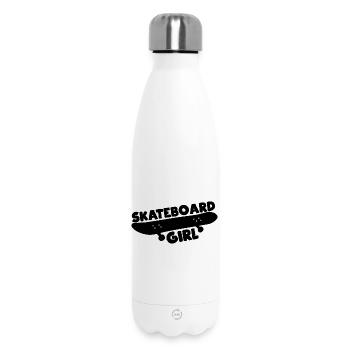 Skateboarder - Insulated Water Bottle 500 ml - white - Front