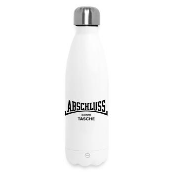 Abschluss In Der Tasche (Schulabschluss Konkav B) - Thermosflasche 500 ml - Weiß - Vorne