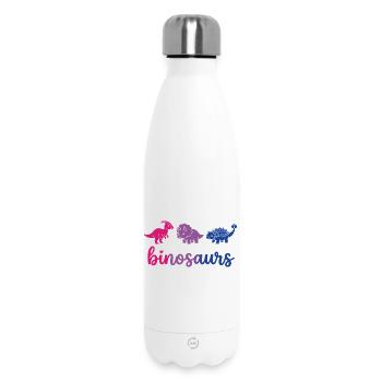 Mois de la fierté LGBTQ - Binosaur - Bouteille isotherme 500 ml - blanc - Devant