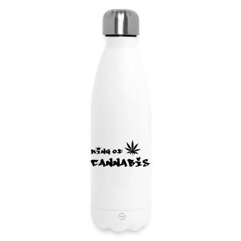le roi du cannabis - Bouteille isotherme 500 ml - blanc - Devant