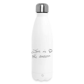 Love is the answer - © roil - Insulated Water Bottle 500 ml - white - Front