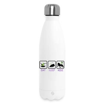 iceland competition shirts vegetarian tent ride - Thermosflasche 500 ml - Weiß - Vorne