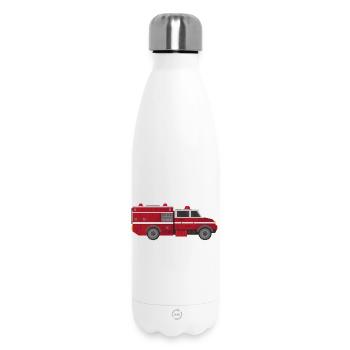 Camion de pompiers - Bouteille isotherme 500 ml - blanc - Devant