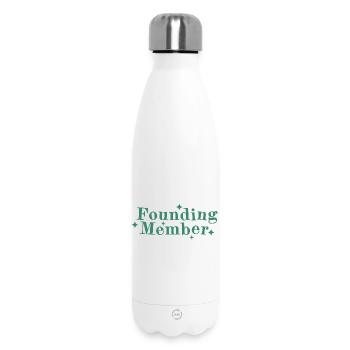 Membre fondateur Logo de la police Stars - Bouteille isotherme 500 ml - blanc - Devant