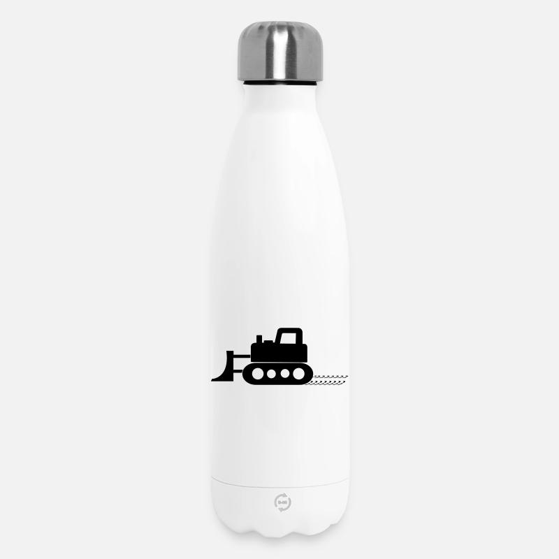 bulldozer - Bouteille isotherme 500 ml - blanc