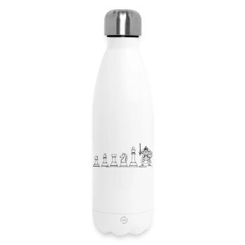 Game Figure Board Game Evolution: Fun Design - Insulated Water Bottle 500 ml - white - Front