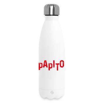 Papito Distressed Red Letters - Insulated Water Bottle 500 ml - white - Front