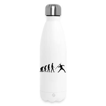Speerwurf / Diskuswurf / Kugelstoßen / Hammerwurf - Thermosflasche 500 ml - Weiß - Vorne