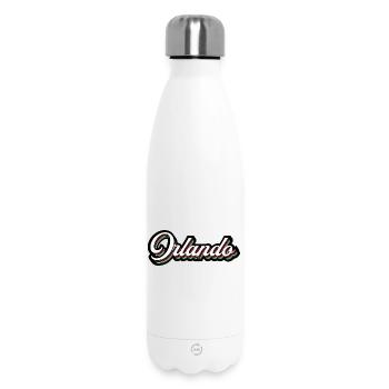 Orlando Rainbow Script - Insulated Water Bottle 500 ml - white - Front
