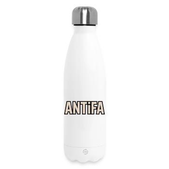 Antifa - Antifascist Merch - Thermosflasche 500 ml - Weiß - Vorne
