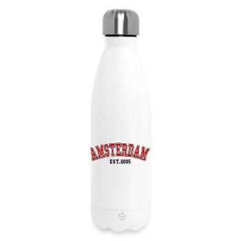 Amsterdam Est.2005 - Bouteille isotherme 500 ml - blanc - Devant