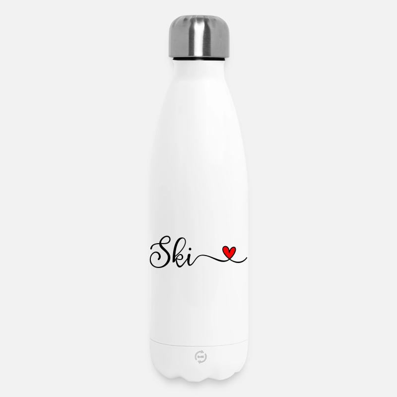 Ski - Bouteille isotherme 500 ml - blanc