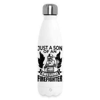 Garçon de la brigade de pompiers - Bouteille isotherme 500 ml - blanc - Devant