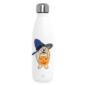 Kürbis Hexenhund - Thermosflasche 500 ml - Weiß - Vorne