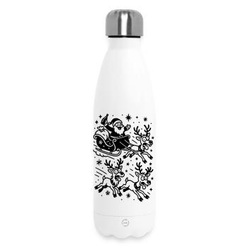 Crazy Drunk Santa Reindeers - Thermosflasche 500 ml - Weiß - Vorne