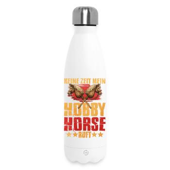Déclaration du cheval de loisir Double Horse Heads - Bouteille isotherme 500 ml - blanc - Devant