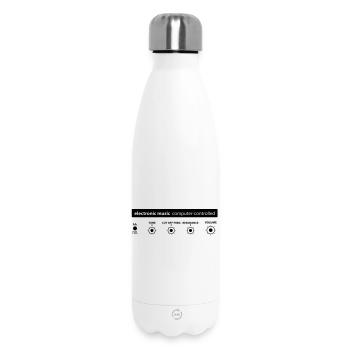 musique electronique - Bouteille isotherme 500 ml - blanc - Devant
