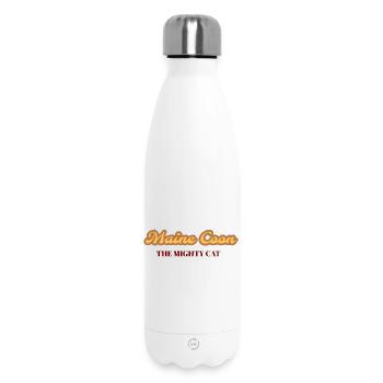 Maine Coon - The mighty Cat - Bouteille isotherme 500 ml - blanc - Devant