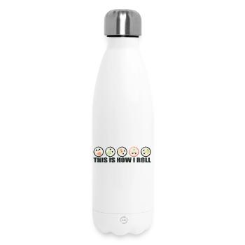 Sushi Spruch lustig - This is how I roll - Thermosflasche 500 ml - Weiß - Vorne
