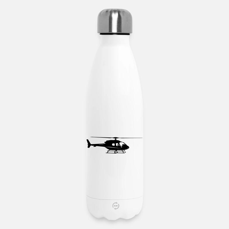 Aperçu de l’hélicoptère - Bouteille isotherme 500 ml - blanc