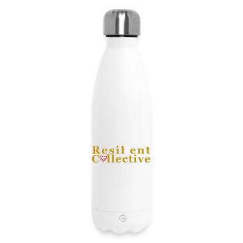 Resilient Collective Logo - Insulated Water Bottle 500 ml - white - Front