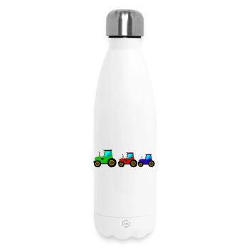 Traktor Trecker Traktor - Thermosflasche 500 ml - Weiß - Vorne