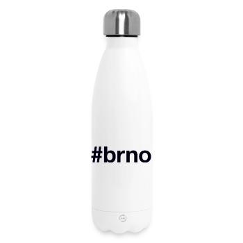 BRNO Hashtag Czech Tschechien - Thermosflasche 500 ml - Weiß - Vorne