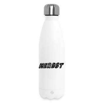Autumn Leaves Trend Design - Insulated Water Bottle 500 ml - white - Front