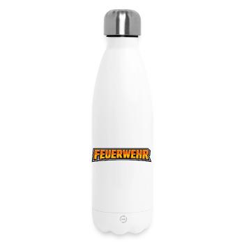Fire Brigade Flames Logo - Insulated Water Bottle 500 ml - white - Front