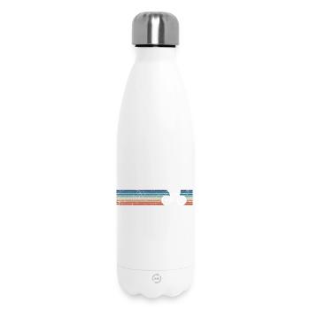 Vélo vintage rétro - Bouteille isotherme 500 ml - blanc - Devant