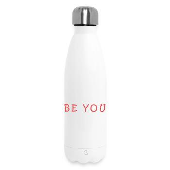 Motif inspirant avec manifestation personnelle - Bouteille isotherme 500 ml - blanc - Devant