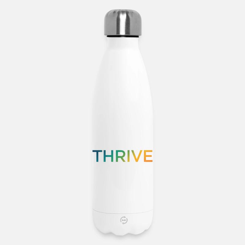 Lettrage dégradé Thrive - Bouteille isotherme 500 ml - blanc