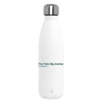Tiny Feet, Big Journey: Zukunftslegenden - Thermosflasche 500 ml - Weiß - Vorne