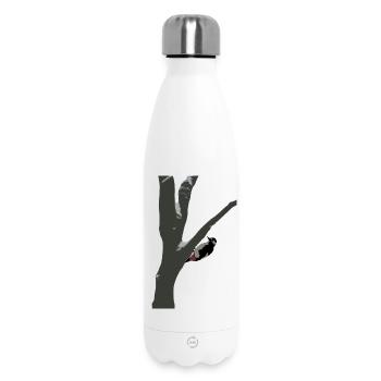 Pic en hiver - Bouteille isotherme 500 ml - blanc - Devant