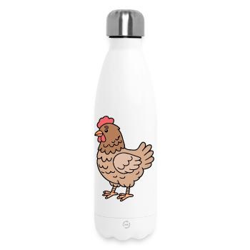 Chicken Chickens - Insulated Water Bottle 500 ml - white - Front