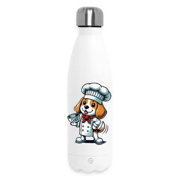 Beagle Cook - Insulated Water Bottle 500 ml - white - Front