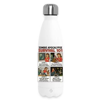 Zombie Survival Guide - Insulated Water Bottle 500 ml - white - Front
