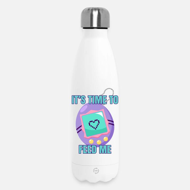 Time to feed me 90s nostalgia - Thermosflasche 500 ml - Weiß